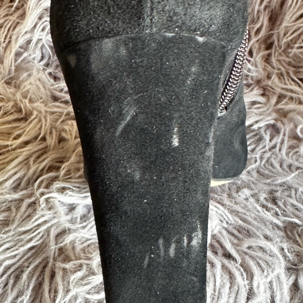 Vince Camuto Salali Black Suede Boots Size 9.5 - Picture 9 of 12